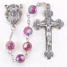 FEBRUARY AMETHYST BIRTHSTONE ROSARY