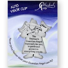 FIREMAN'S GUARDIAN ANGEL VISOR CLIP