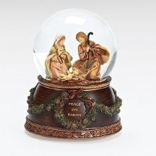 FONTANINI MUSICAL HOLY FAMILY DOME