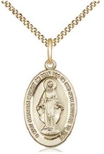 G MIRACULOUS MEDAL 18" CHAIN S