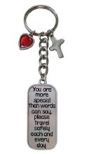 GEMSTONE HEART KEYCHAIN