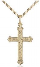 GF CROSS DIAMOND  ETCHED