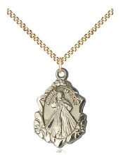 GF DIVINE MERCY MEDAL GF 18" C