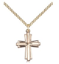 GF LAYERED ENGRAVED CROSS