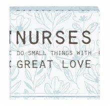 GLASS BLOCK "NURSES..."