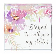 GLASS BLOCK "SISTER..."