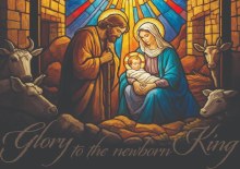 GLORY TO THE NEWBORN KING BOXED CHRISTMAS CARDS