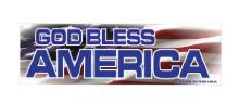 GOD BLESS AMERICA CAR MAGNET