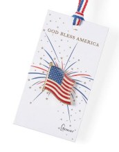 GOD BLESS AMERICA FLAG PIN