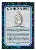 GOD BLESS NURSES MEDAL WITH PRAYER