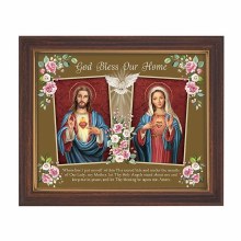GOD BLESS OUR HOME FRAMED PRINT