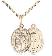 GOLD F DIVINE MERCY OVL MEDAL