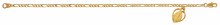 GOLD TONE FIGARO MIRACULOUS BRACELET