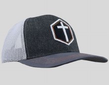 GREY CALL CAP WITH CROSS