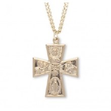 4 WAY BOLD LARGE MIRACULOUS MEDAL 24''