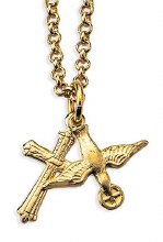 GS HOLY SPIRIT MEDAL & CROSS