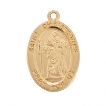 OVAL ST. CHRISTOPHER MEDAL