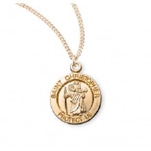 MEDIUM ROUND ST. CHRISTOPHER MEDAL