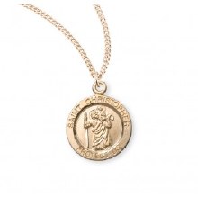 SMALL ROUND ST. CHRISTOPHER MEDAL