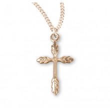 SMALL WHEAT CROSS 18''