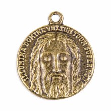 HOLY FACE 1" BRONZE FINISH MEDAL