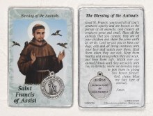 ST FRANCIS PRAYER CARD WITH MEDAL