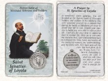 ST IGNATIUS PRAYER CARD WITH MEDAL