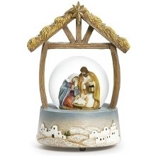 HOLY FAMILY SILENT NIGHT MUSICAL DOME