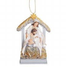 HOLY FAMILY STABLE ORNAMENT