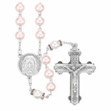 HOLY FACE PINK ROSARY