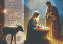 HOLY FAMILY BOXED CHRISTMAS CARDS
