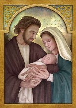 HOLY FAMILY BOXED CHRISTMAS CARDS