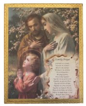HOLY FAMILY FLORENTINE PLAQUE