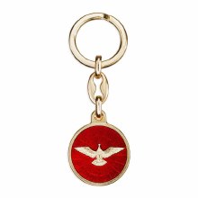 HOLY SPIRIT GOLD AND RED KEY CHAIN