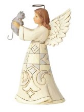 JIM SHORE ANGEL WITH CAT