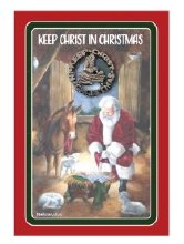 KNEELING SANTA KEEP IN CHRIST PC