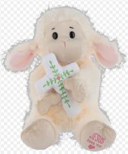 JESUS LOVES ME LAMB WITH CROSS