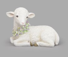 LAMB WITH FLOWER WREATH