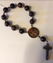 ST BENEDICT ONE DECADE LARGE BEAD ROSARY