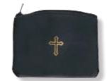 LEATHER ROSARY CASE BLACK