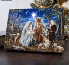 LET US ADORE HIM LED CANVAS