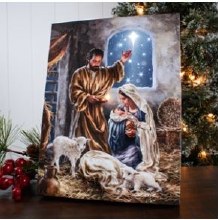 THE KING IS BORN LED CANVAS