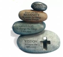 SERENITY STONES STACKED FIGURINE