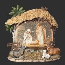 8'' LIGHTED SWIRL HOLY FAMILY