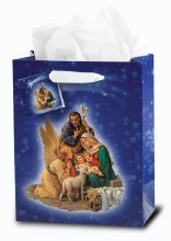 LARGE NATIVITY GIFT BAG WITH TISSUE