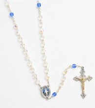 MIRACULOUS ROSARY CRYSTAL/ BLUE