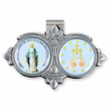 MIRACULOUS MEDAL RESIN VISOR CLIP