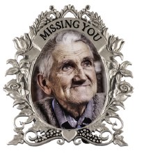 SMALL MISSING YOU OVAL FRAME WITH EASEL