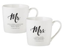 MR & MRS CAFE MUG SET