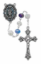 MULTI BLUE CRYSTAL ROSARY